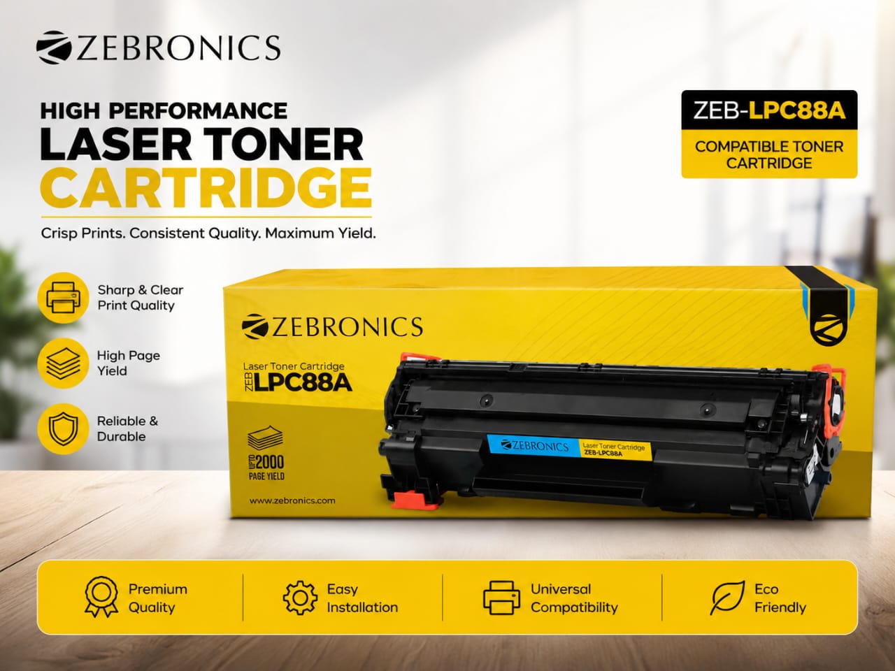 Zebronics ZEB-LPC88A Laser Toner Cartridge 