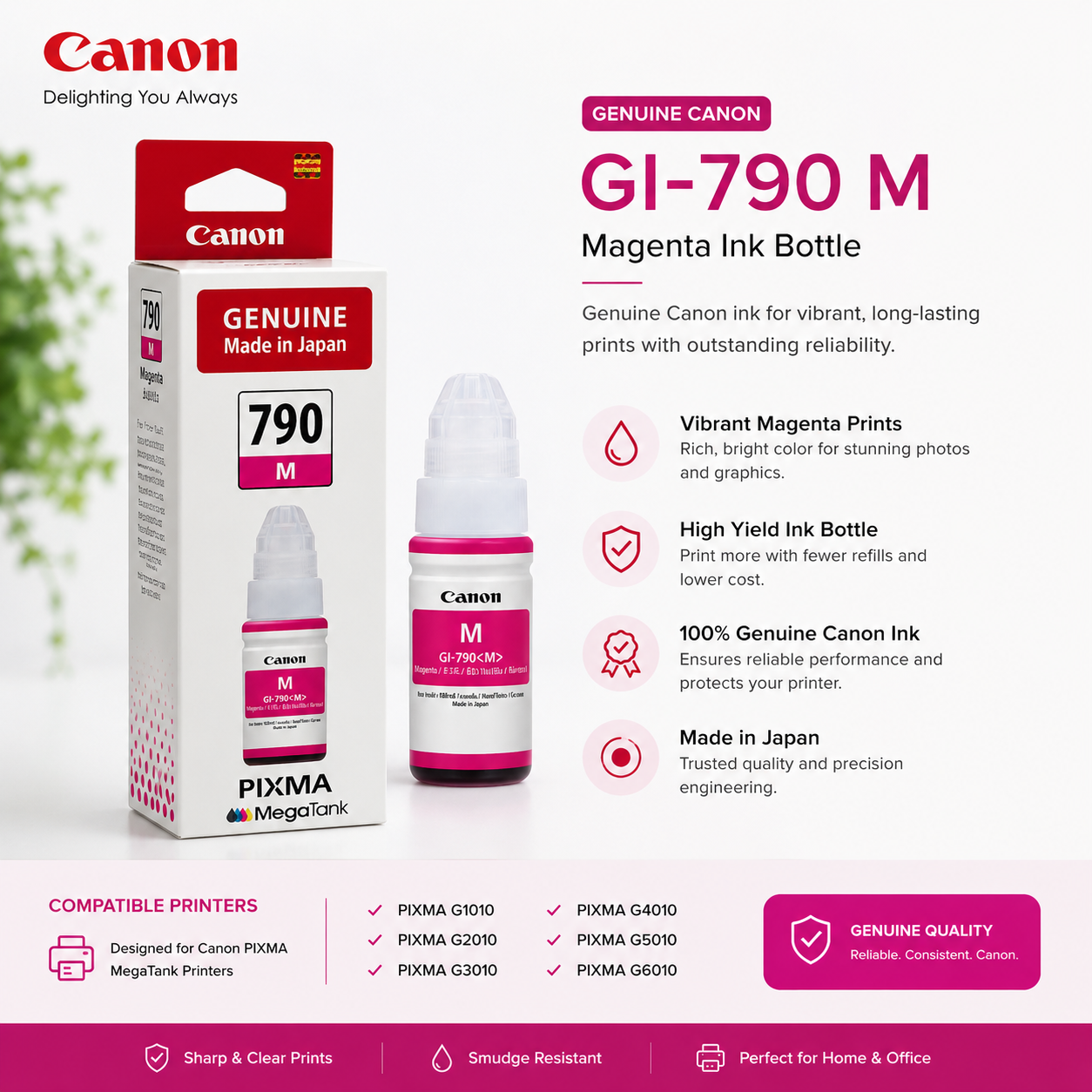 Canon GI-790 Magenta Ink Bottle