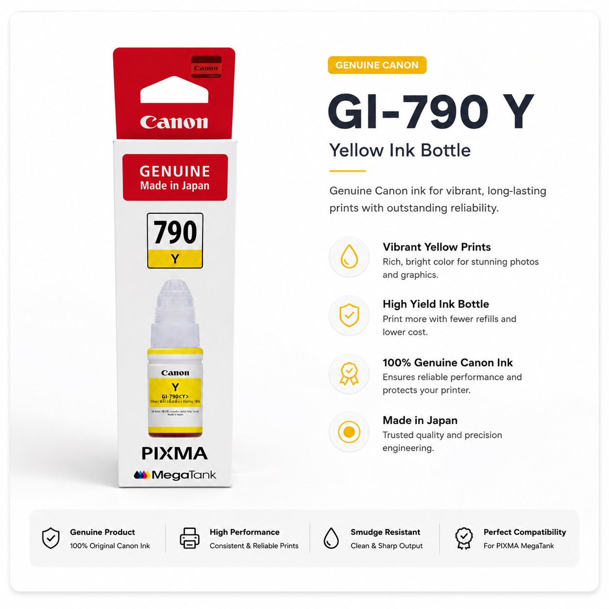 Canon GI-790 Yellow Ink Bottle