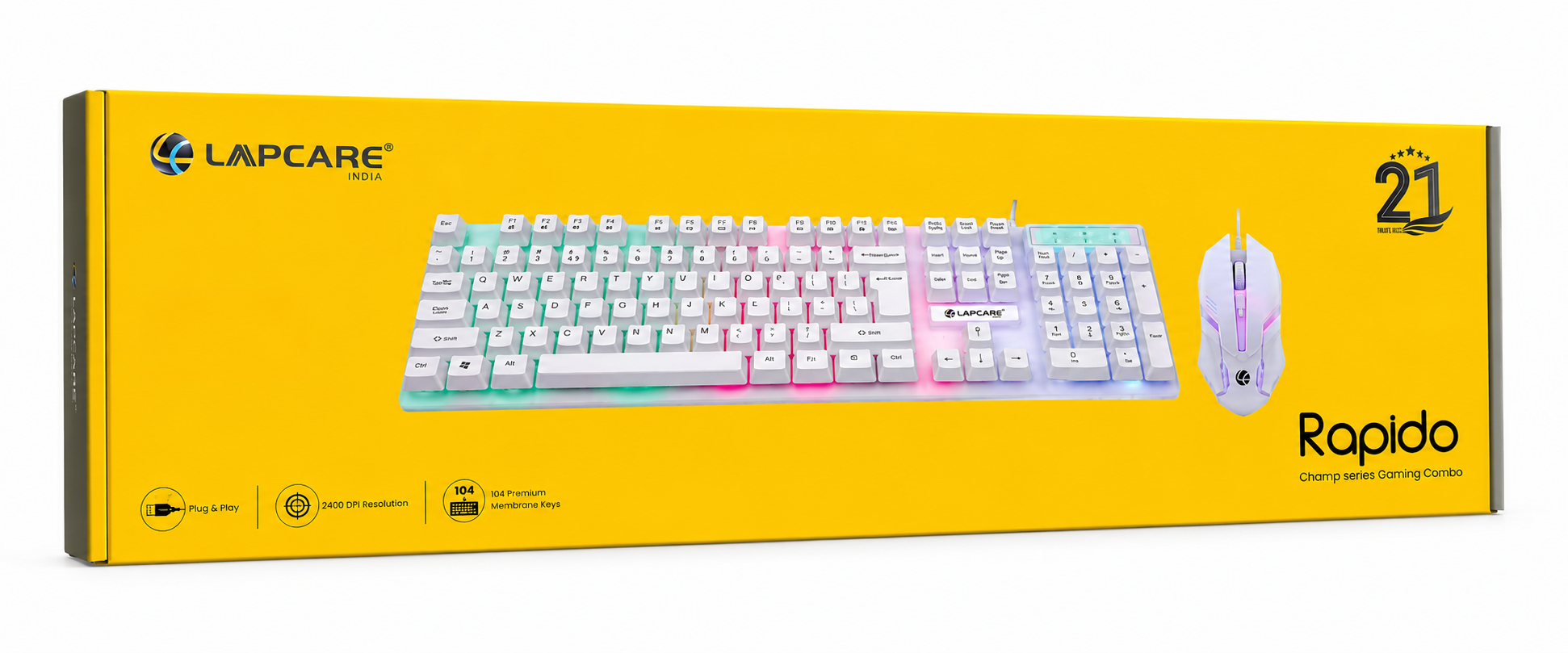 Lapcare Rapido Champ Series Gaming Keyboard & Mouse Combo