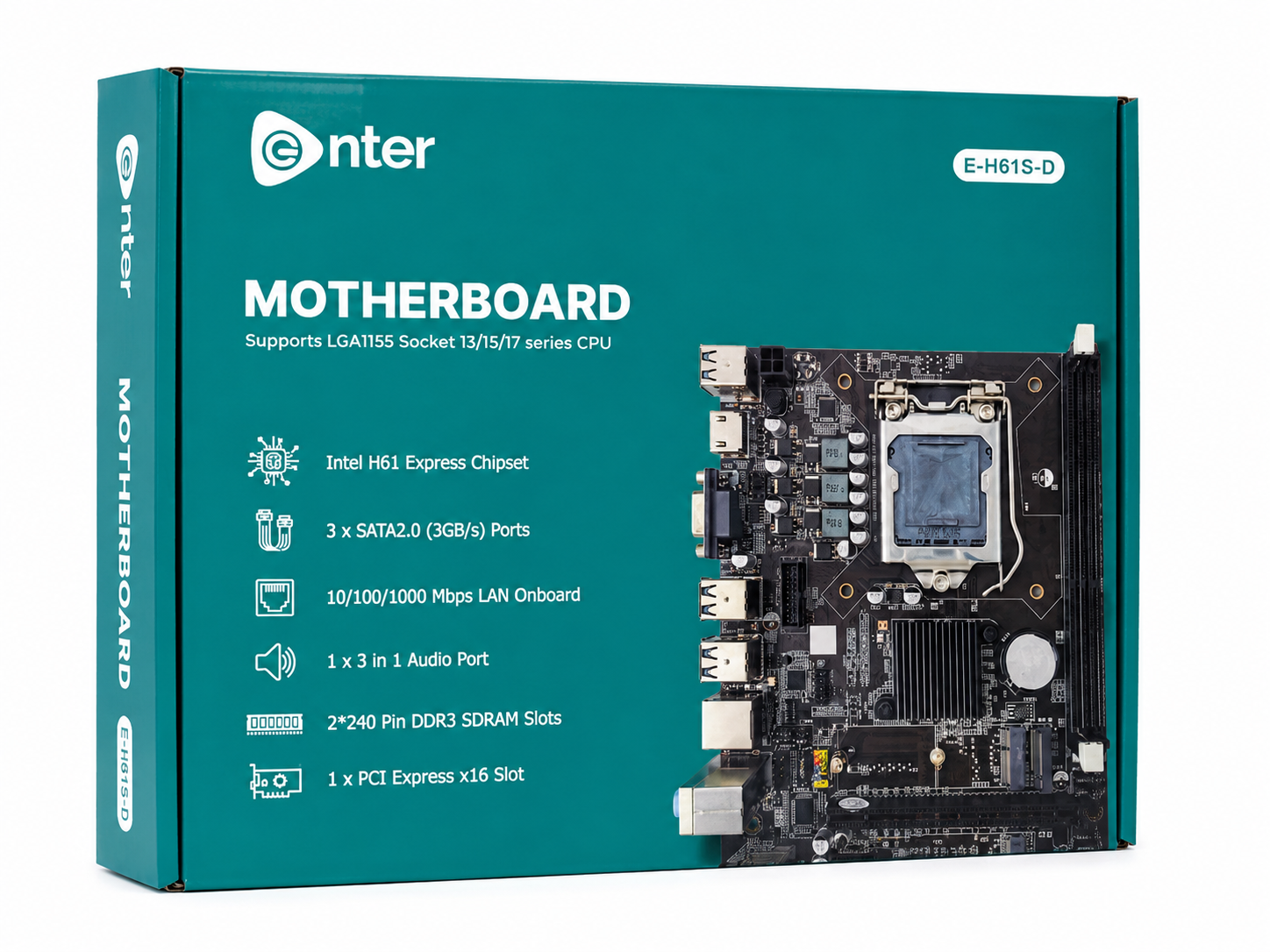 Enter E-H61S-D LGA1155 Motherboard