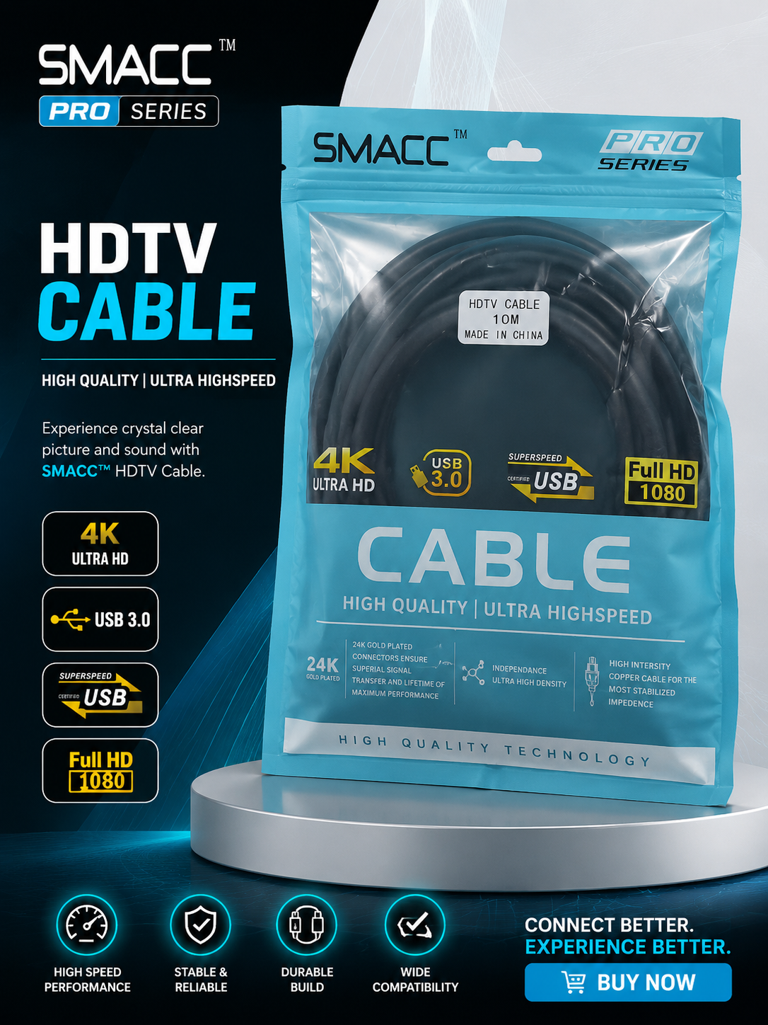 SMACC Pro Series HDTV Cable 10M