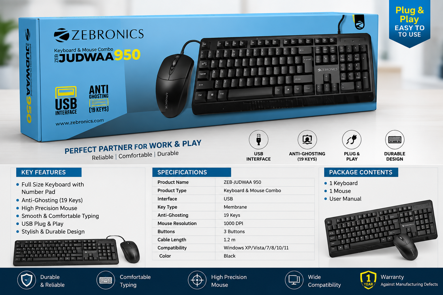 Computer Accessories / Keyboard & Mouse Combo